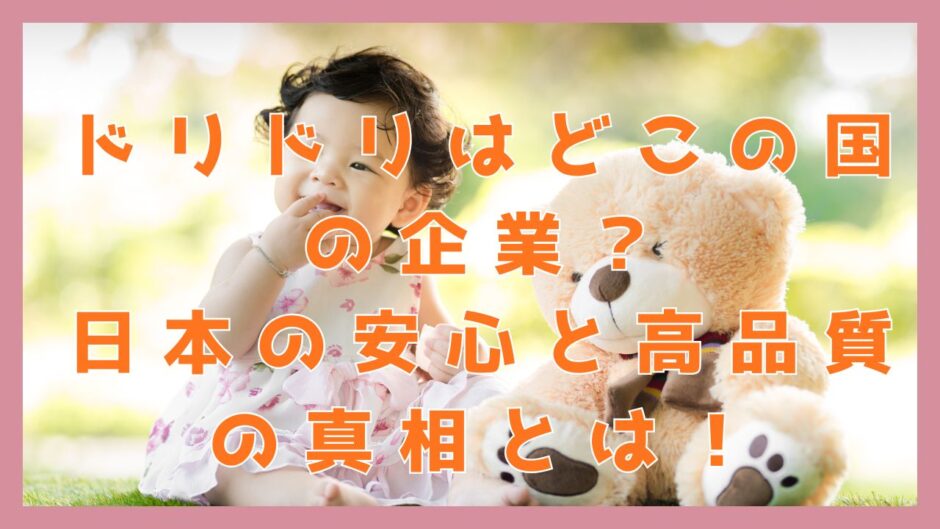 ドリドリはどこの国の企業？日本の安心と高品質の真相とは