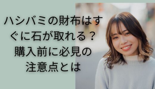 ハシバミの財布はすぐに石取れる？購入前に必見の注意点とは